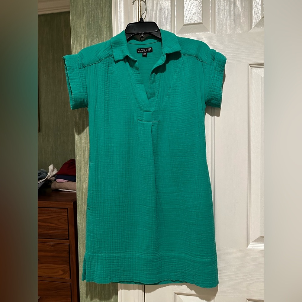 J Crew gauze shirt dress, like new